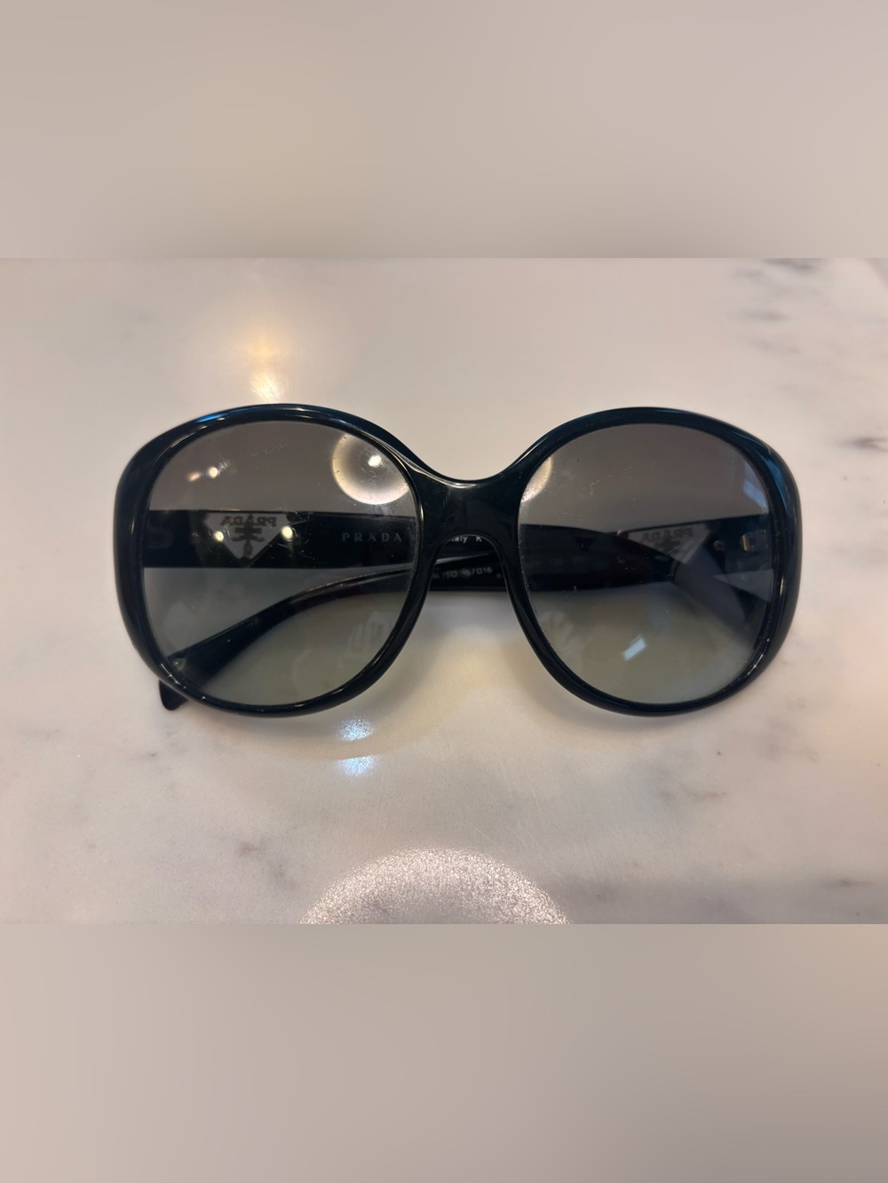 Prada Black Oversize Gradient Sunglasses